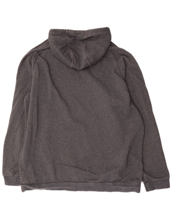 Adidas Mens Hoodie Jumper 2XL Grey Cotton