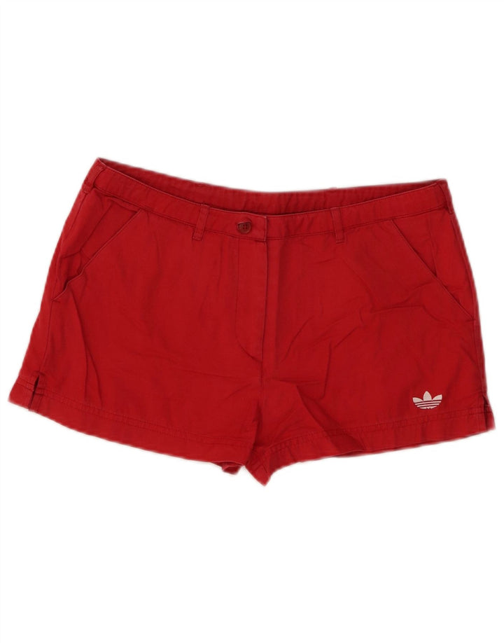 Adidas Womens Hot Pants UK 10 Small W29  Red Cotton