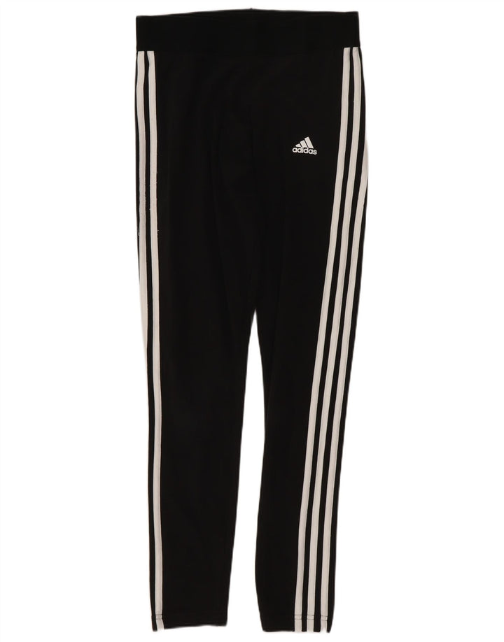 Adidas Womens Leggings UK 10 Small Black Cotton