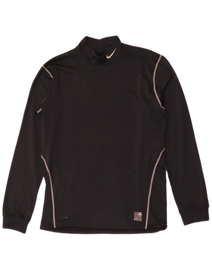 Nike Mens Dri Fit Top Long Sleeve Large Black