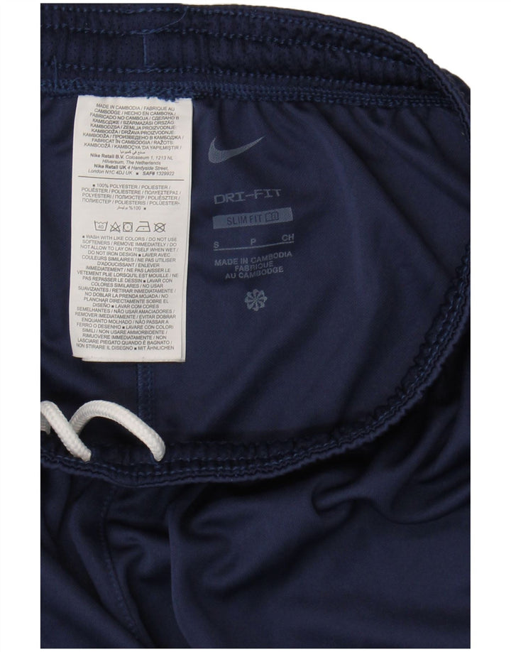 Nike Mens Dri Fit Slim Fit Sport Shorts Small  Navy Blue Polyester