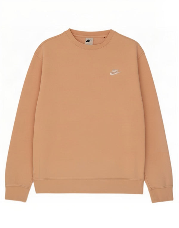 Nike Mens Sweatshirt Jumper Medium Pink Cotton