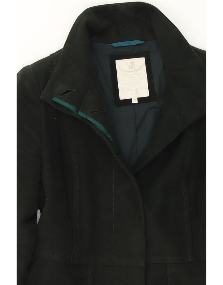 WHITE STUFF Womens Overcoat UK 10 Small Green Cotton Vintage White Stuff and Second-Hand White Stuff from Messina Hembry 