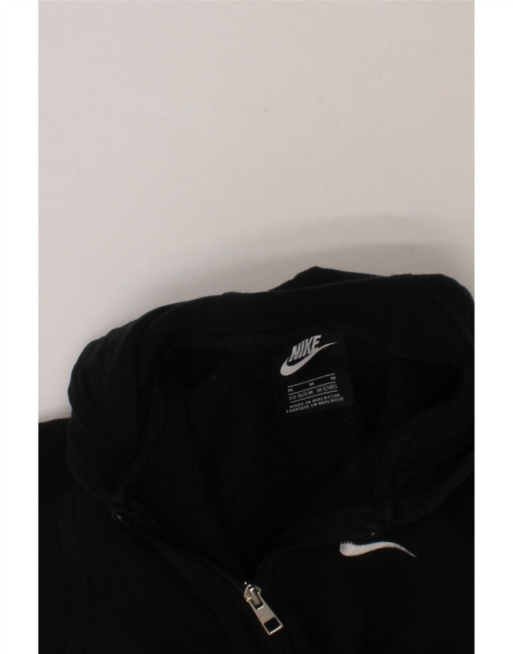 NIKE Boys Zip Hoodie Sweater 10-11 Years Medium Black Cotton Vintage Nike and Second-Hand Nike from Messina Hembry 