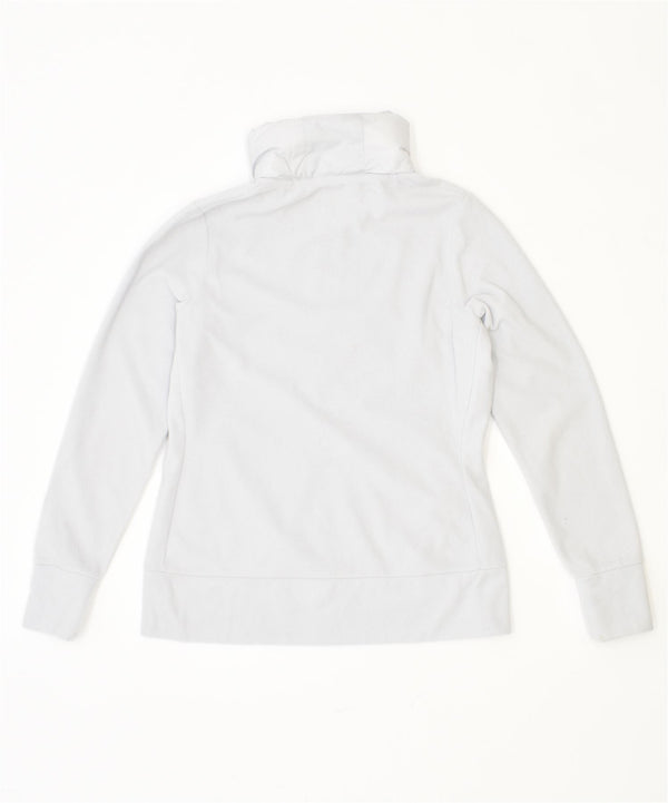 NIKE Womens Therma Fit Fleece Jacket UK 14 Large Grey Polyester