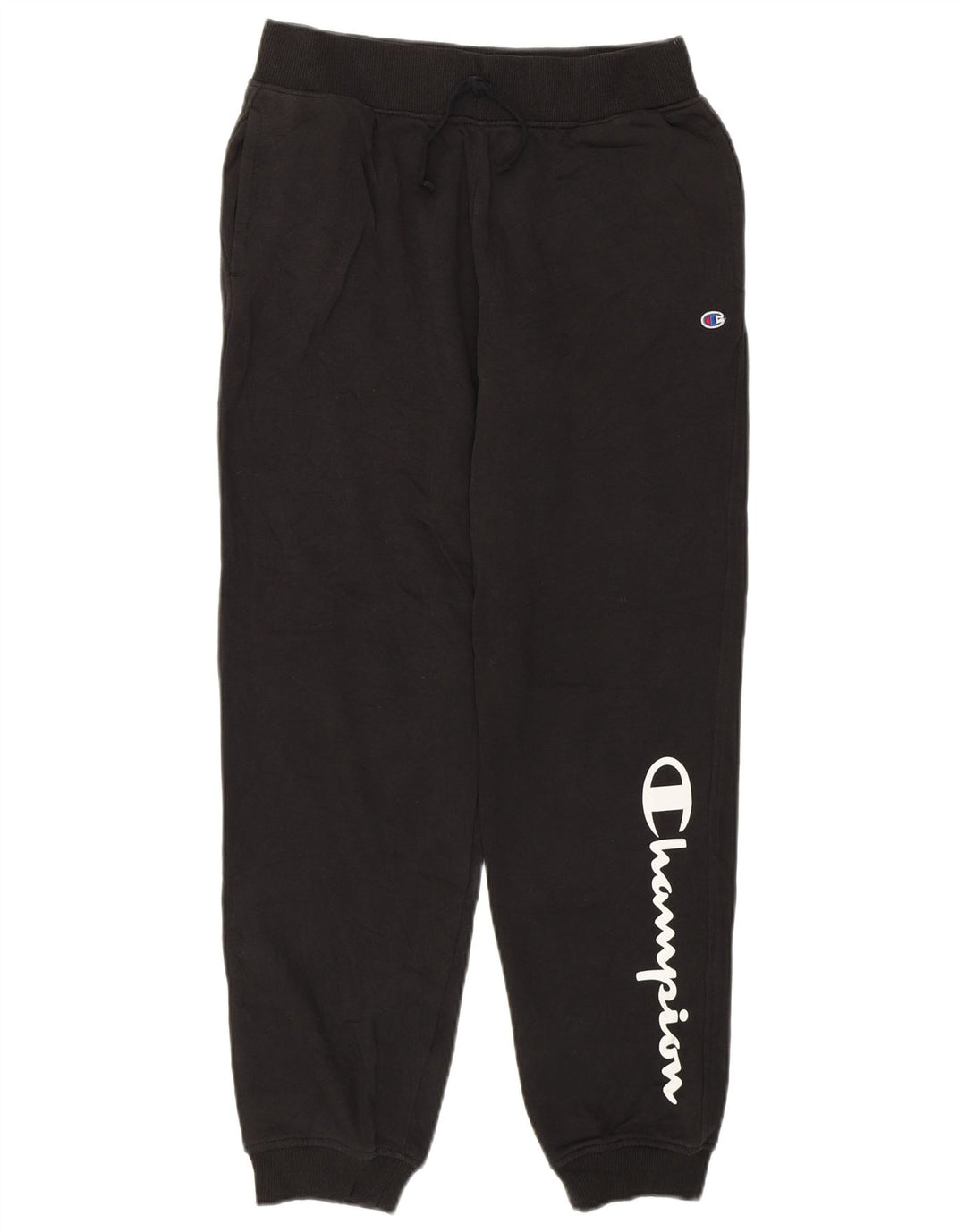 CHAMPION Boys Graphic Tracksuit Trousers Joggers 13-14 Years XL Black