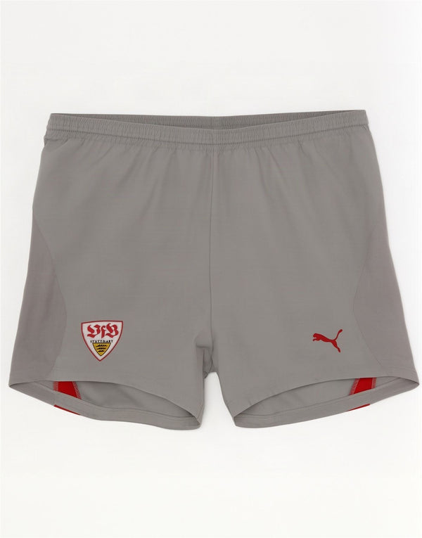 Puma Mens VfB Stuttgart Sport Shorts Large Grey Colourblock