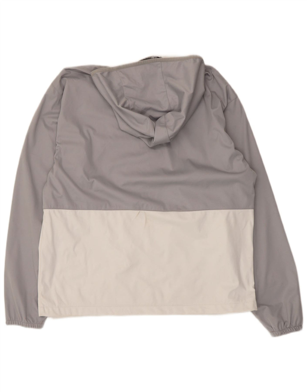 New Balance Mens Graphic Hoodie Jumper Large Grey Colourblock Polyester