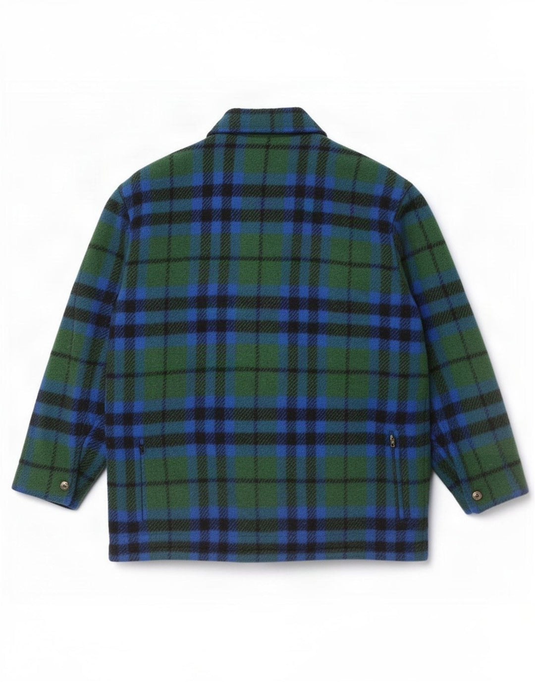 Les Copains Mens Utility Jacket IT 52 XL Green Plaid
