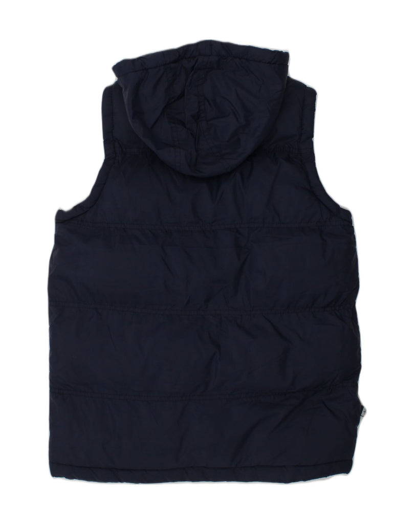 MOUNTAIN WAREHOUSE Boys Hooded Padded Gilet 9-10 Years Navy Blue Polyester | Vintage Mountain Warehouse | Thrift | Second-Hand Mountain Warehouse | Used Clothing | Messina Hembry 