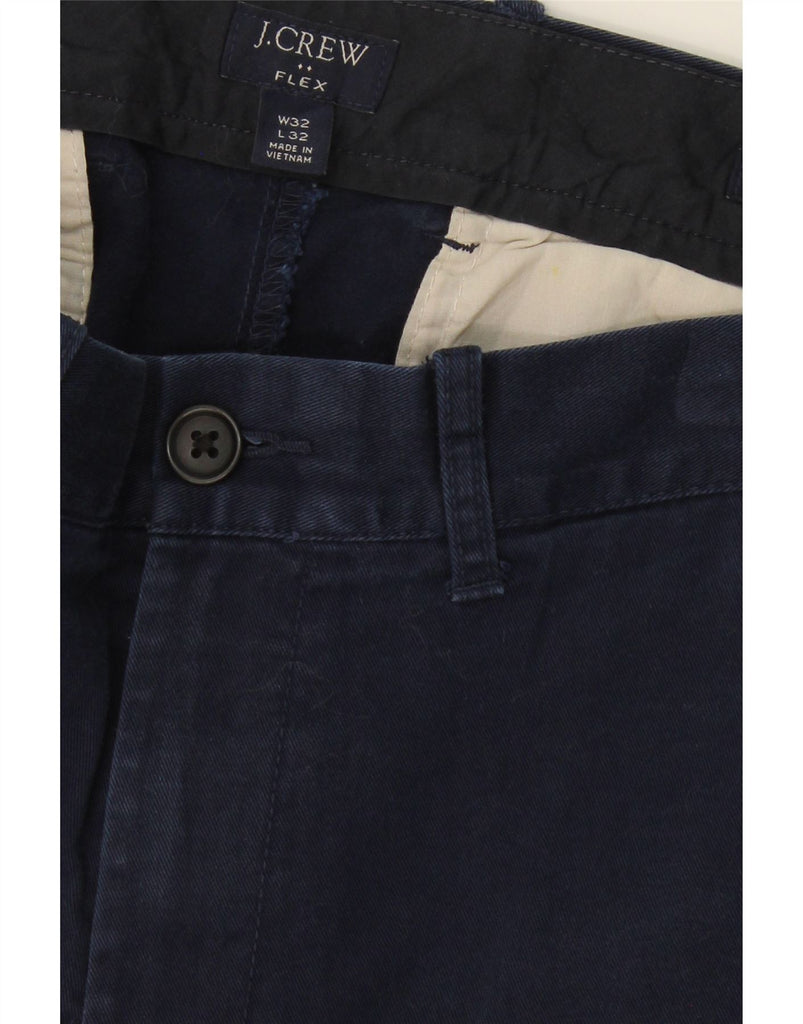 J. CREW Mens Flex Slim Chino Trousers W32 L32 Navy Blue Cotton Vintage J. Crew and Second-Hand J. Crew from Messina Hembry 
