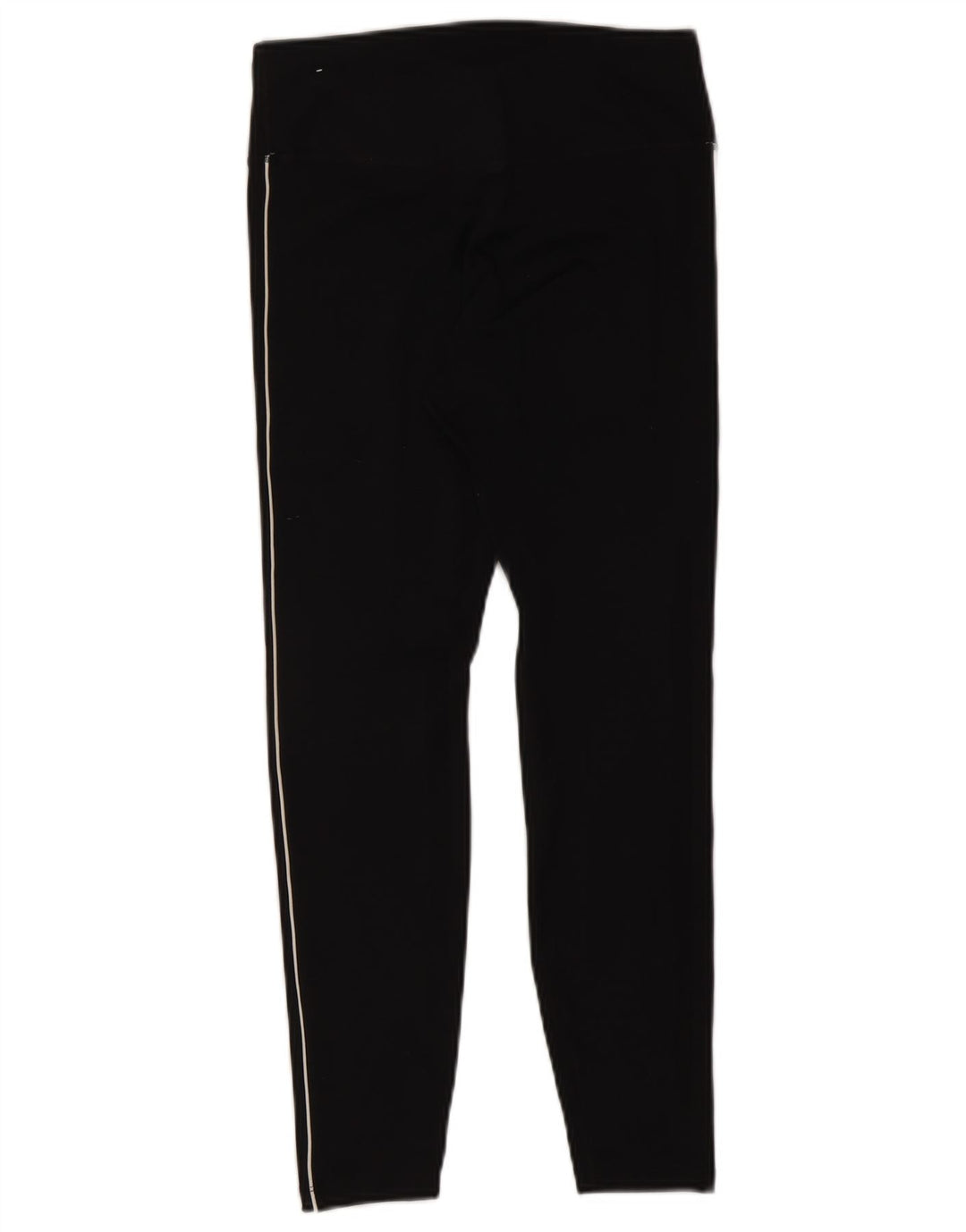 Nike Womens Dri Fit Graphic Crop Leggings UK 12 Medium Black Polyester