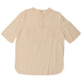 VINTAGE Womens Blouse Top EU 38 Medium Off White Cotton
