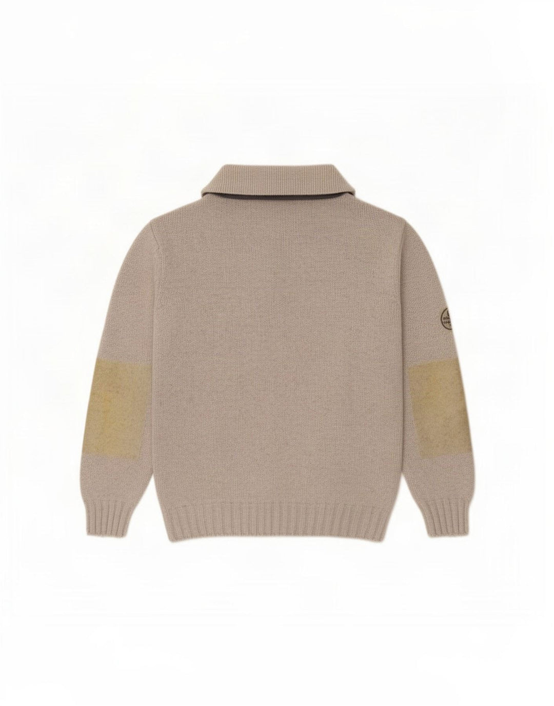 Murphy & Nye Mens Polo Neck Jumper Sweater Medium Grey Colourblock Wool