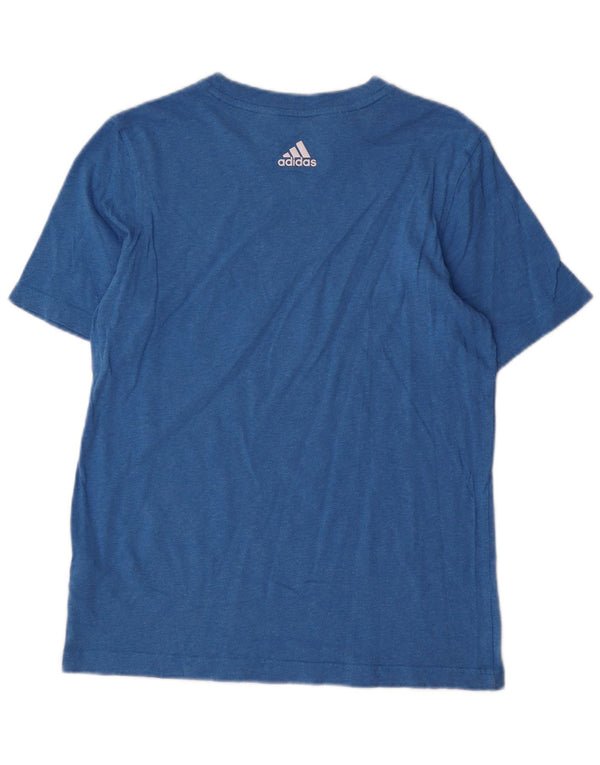 ADIDAS Boys Graphic T-Shirt Top 13-14 Years Blue