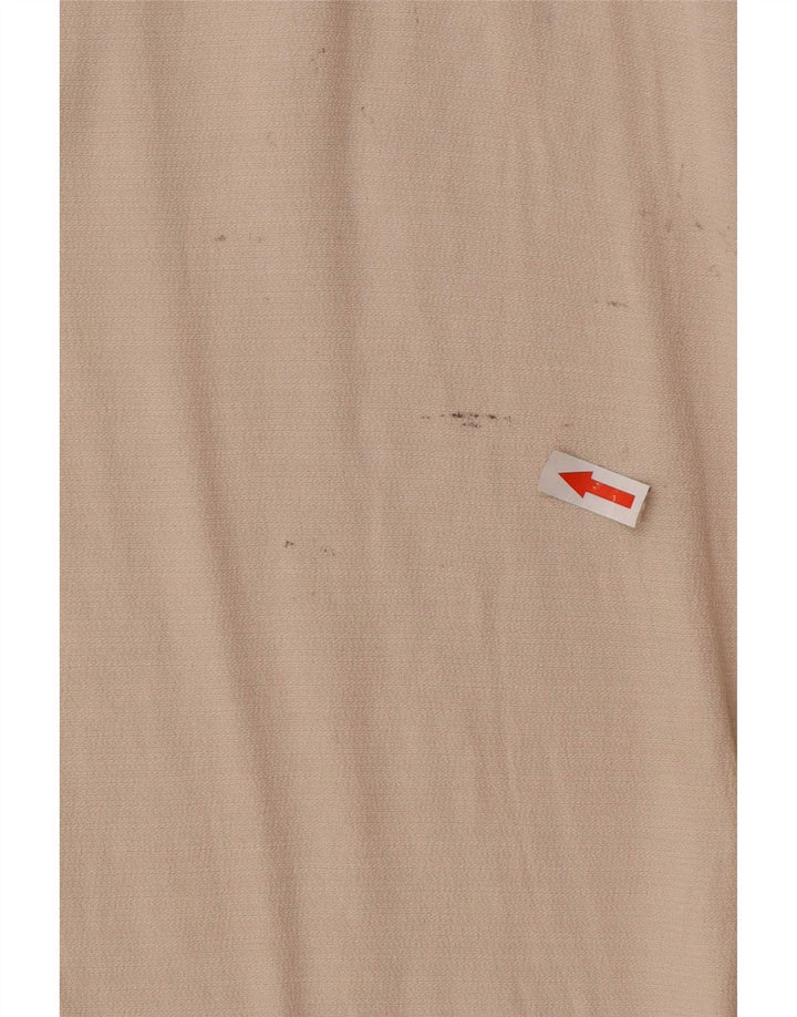 Zara Womens Oversized Tunic Top UK 10 Small Beige Polyester