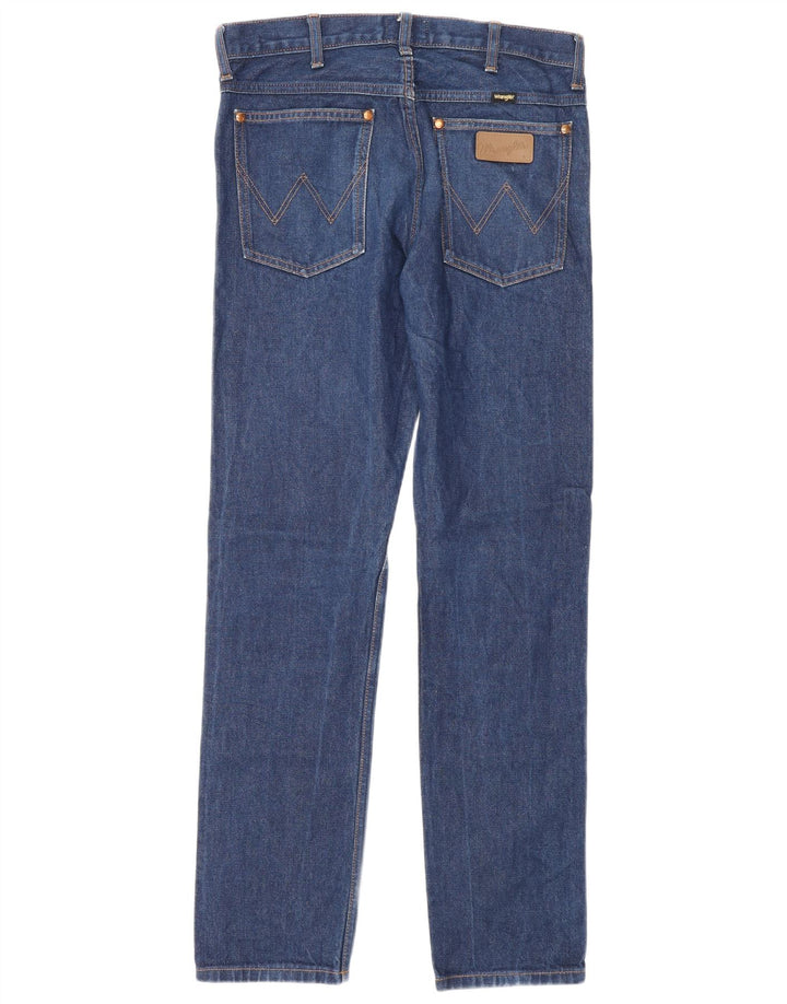 Wrangler Mens Slim Jeans W30 L32 Blue Cotton