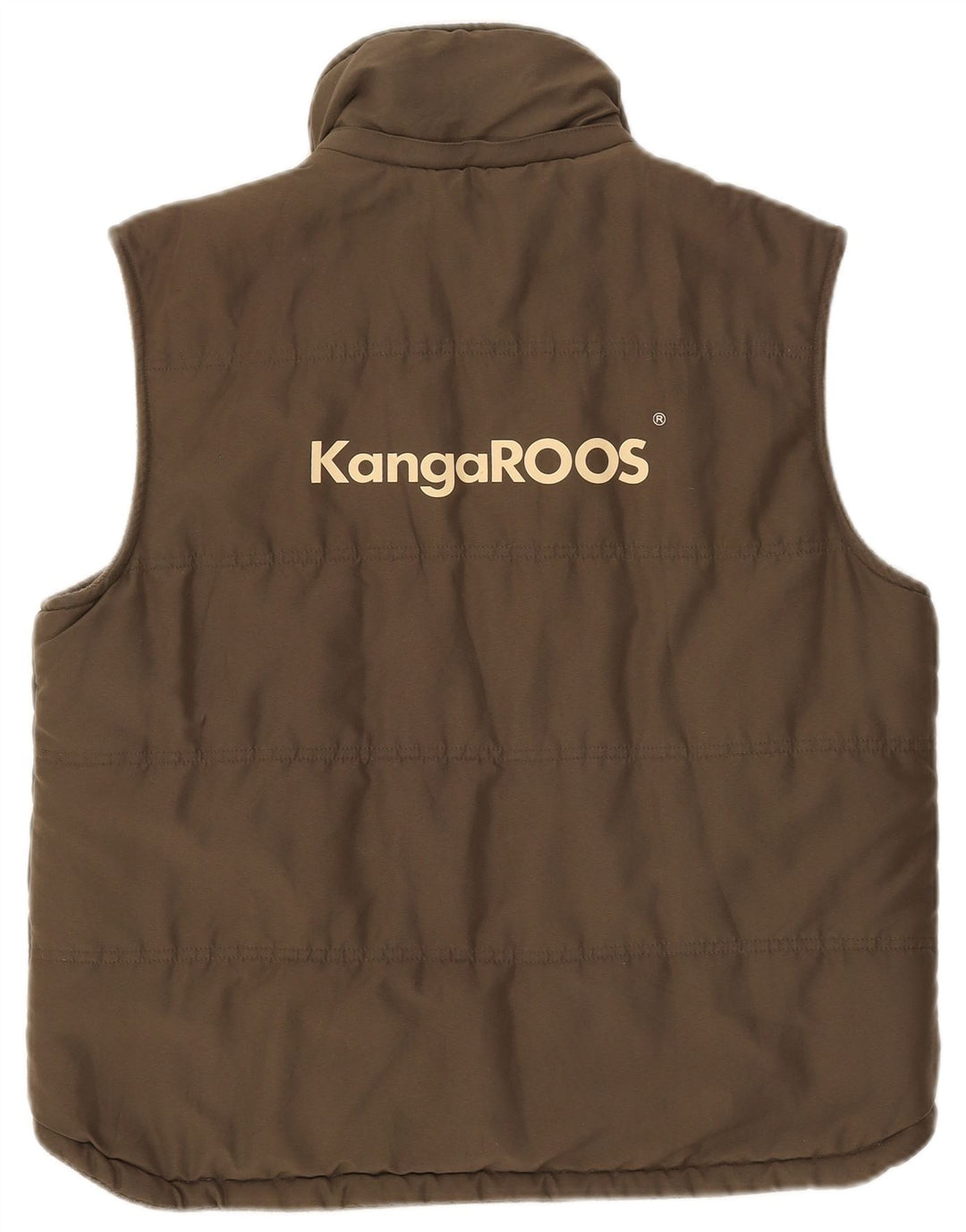Kangaroos Womens Padded Gilet UK 16 Large Khaki Polyester