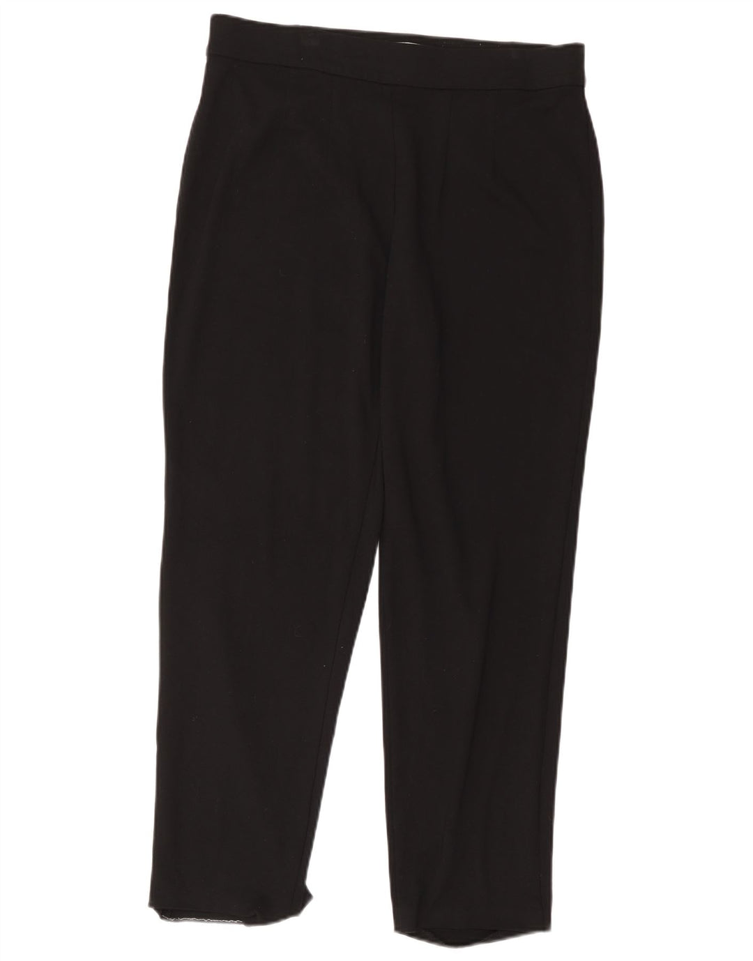 Marks & Spencer Womens Regular Casual Trousers UK 16 Large W34 L29 Black