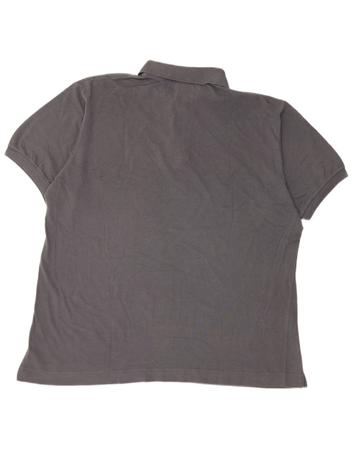 Lacoste Mens Polo Shirt Size 7 2XL Grey Cotton