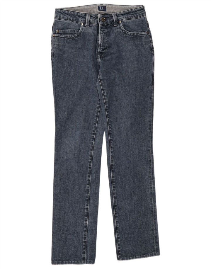 Trussardi Womens Slim Jeans W25 L30 Blue Cotton