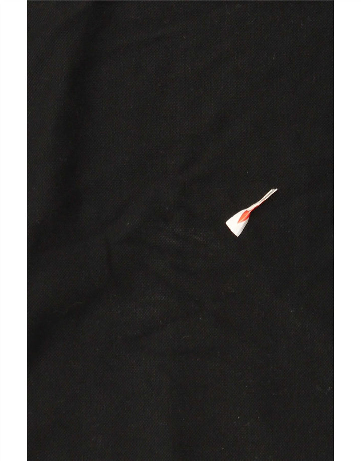 Sergio Tacchini Mens Polo Shirt IT 48 Medium Black Cotton