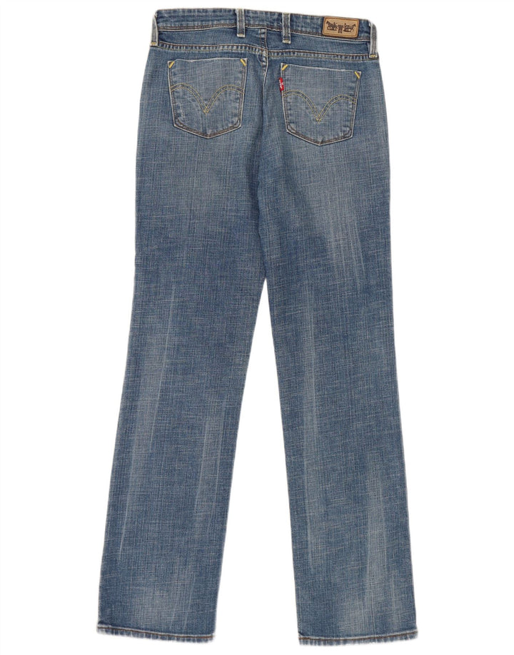 Levi's Womens Straight Jeans W29 L32 Blue Cotton