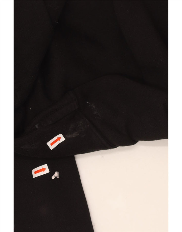 G-STAR Mens Graphic Hoodie Jumper Medium Black Cotton
