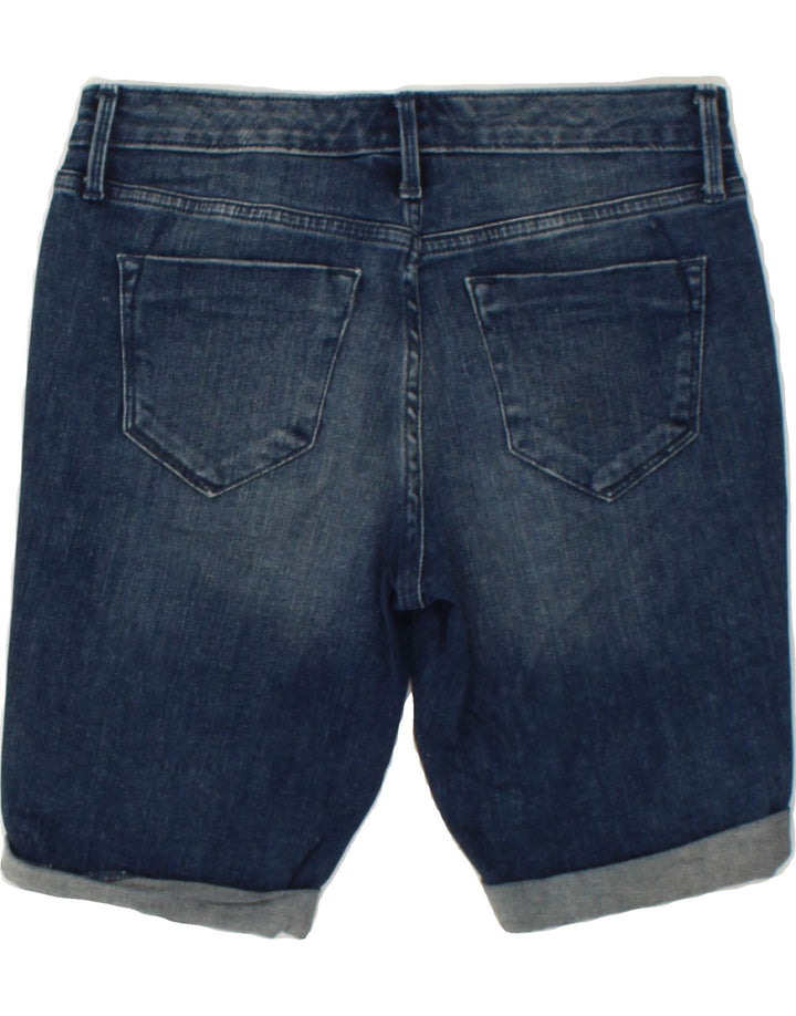 MOSSIMO Womens Mid Rise Bermuda Denim Shorts W25 XS Blue Cotton Vintage Mossimo and Second-Hand Mossimo from Messina Hembry 