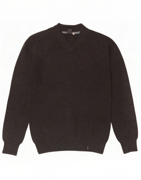 White Stuff Mens V-Neck Jumper Sweater Small Grey Cotton