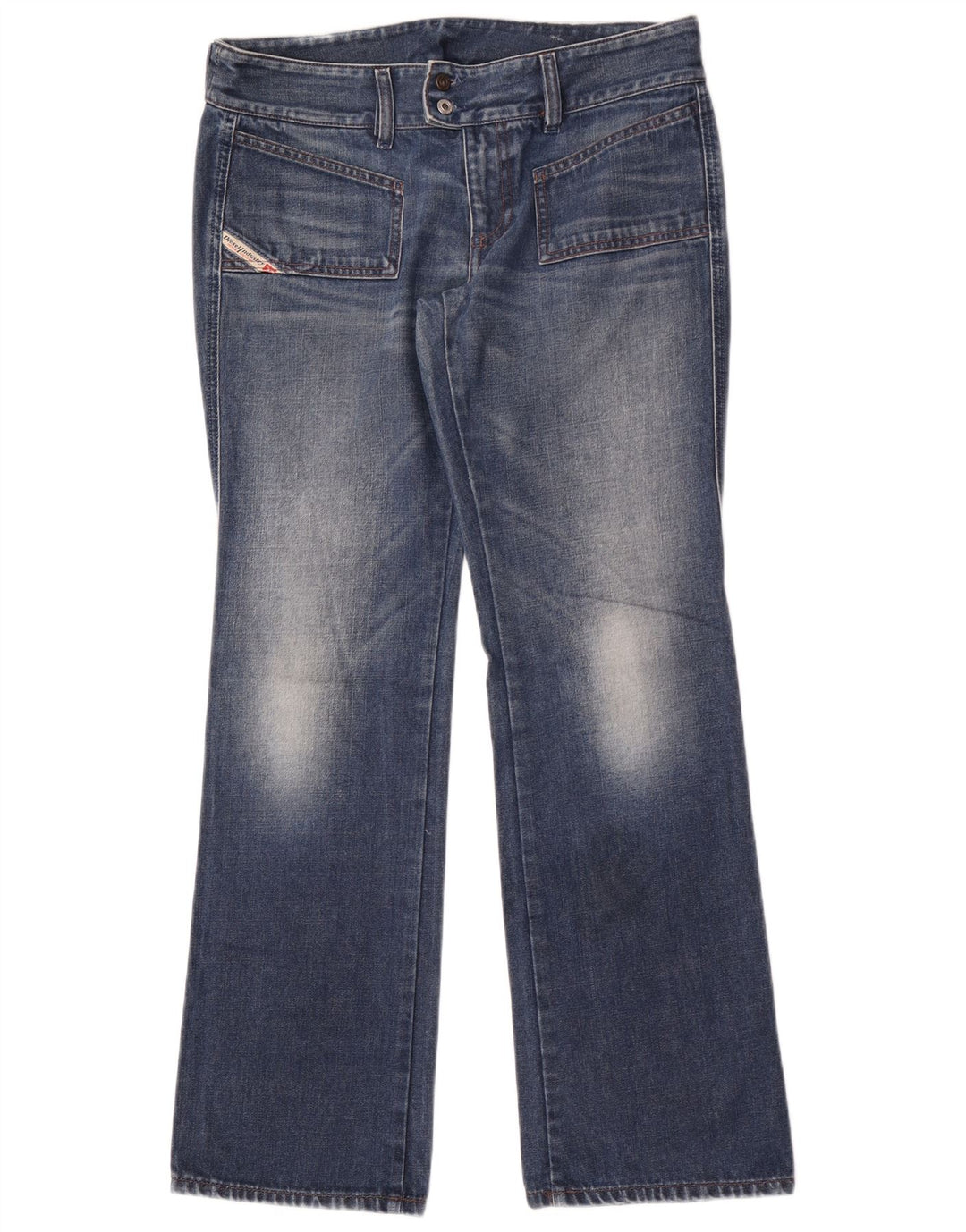 Diesel Womens Bootcut Jeans W32 L32 Blue Cotton