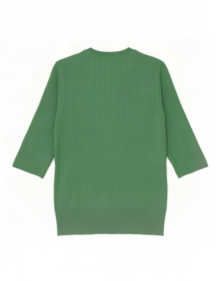 Marks & Spencer Womens Blouse Top UK 14 Medium Green Viscose