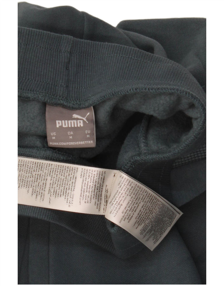 Puma Mens Tracksuit Trousers Medium  Green Cotton