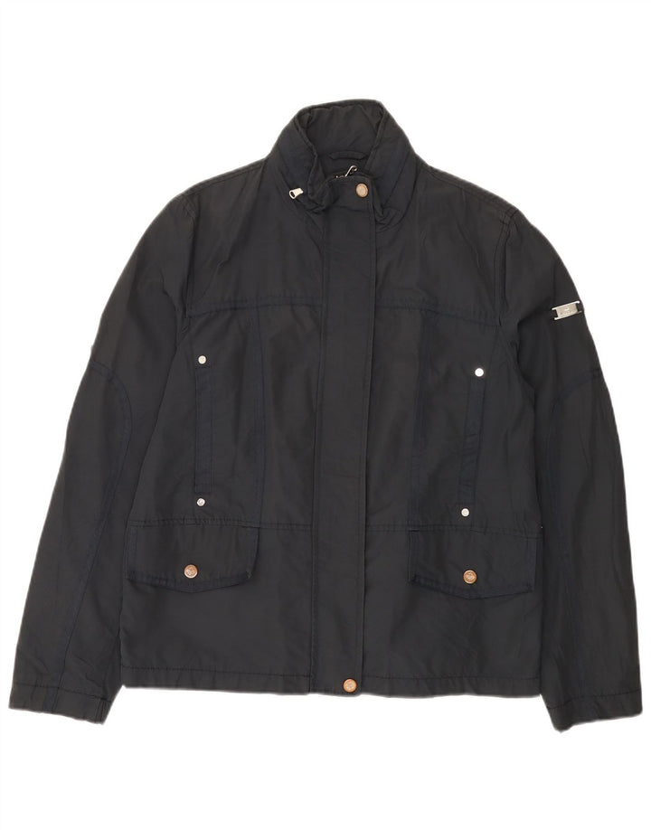 Canadiens Womens Utility Jacket UK 16 Large Navy Blue Cotton