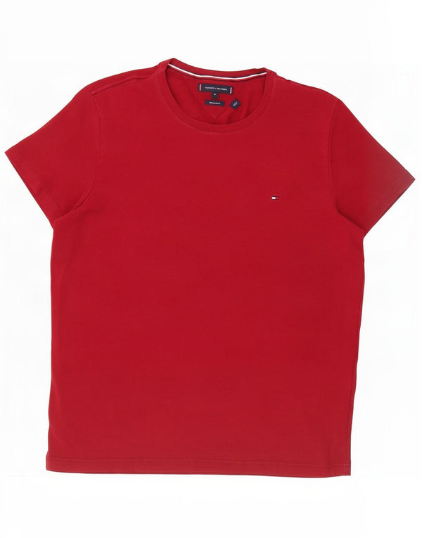 Tommy Hilfiger Mens Extra Slim T-Shirt Top XL Red Cotton
