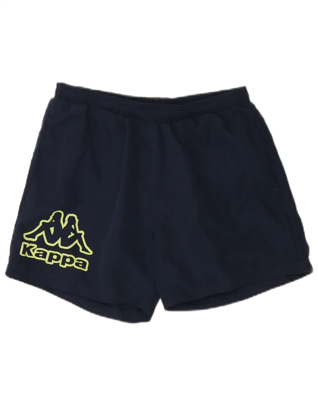 Kappa Mens Graphic Sport Shorts Medium Navy Blue Polyester