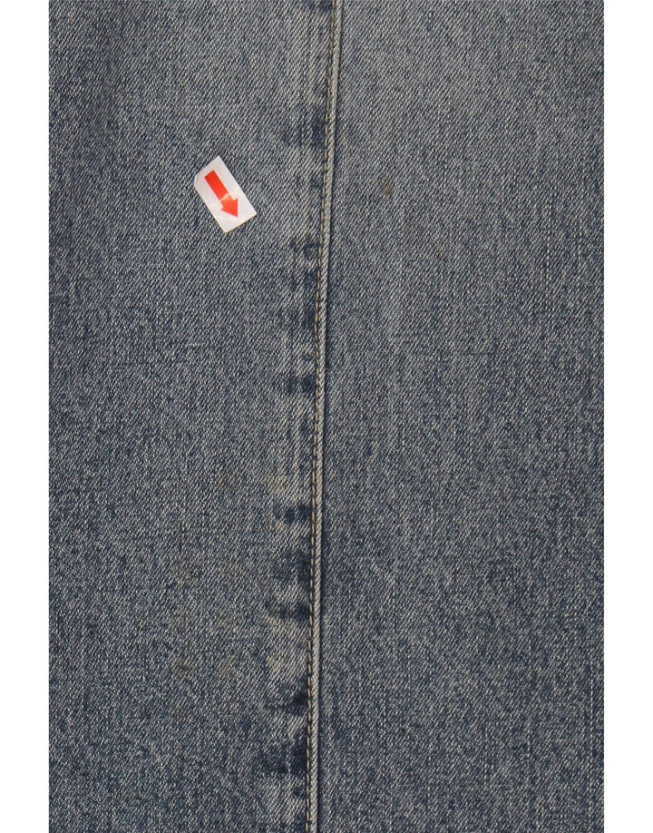 SOCCX Womens Sleeveless Denim Dress EU 38 Medium Blue Cotton