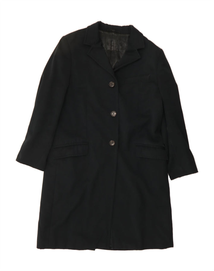 FAY Womens Overcoat UK 16 Large Black Vintage Fay and Second-Hand Fay from Messina Hembry 