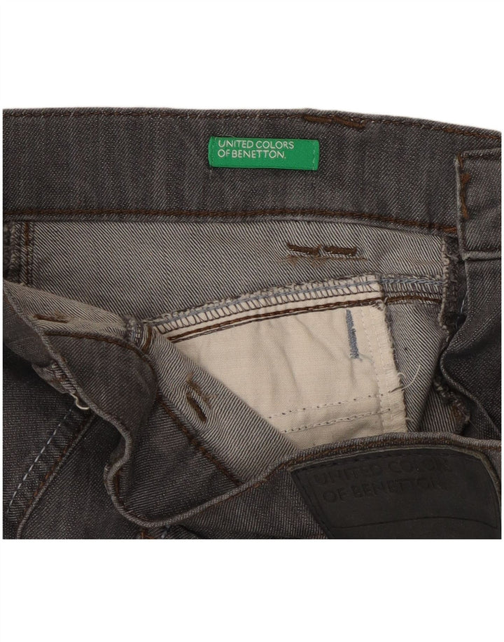 Benetton Womens Capri Jeans W32 L21 Grey