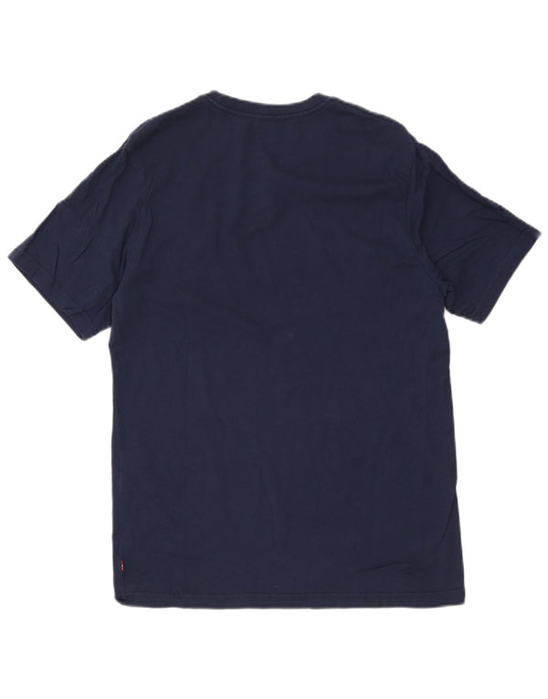 Levi's Mens Relaxed Fit Graphic T-Shirt Top Small Navy Blue Cotton