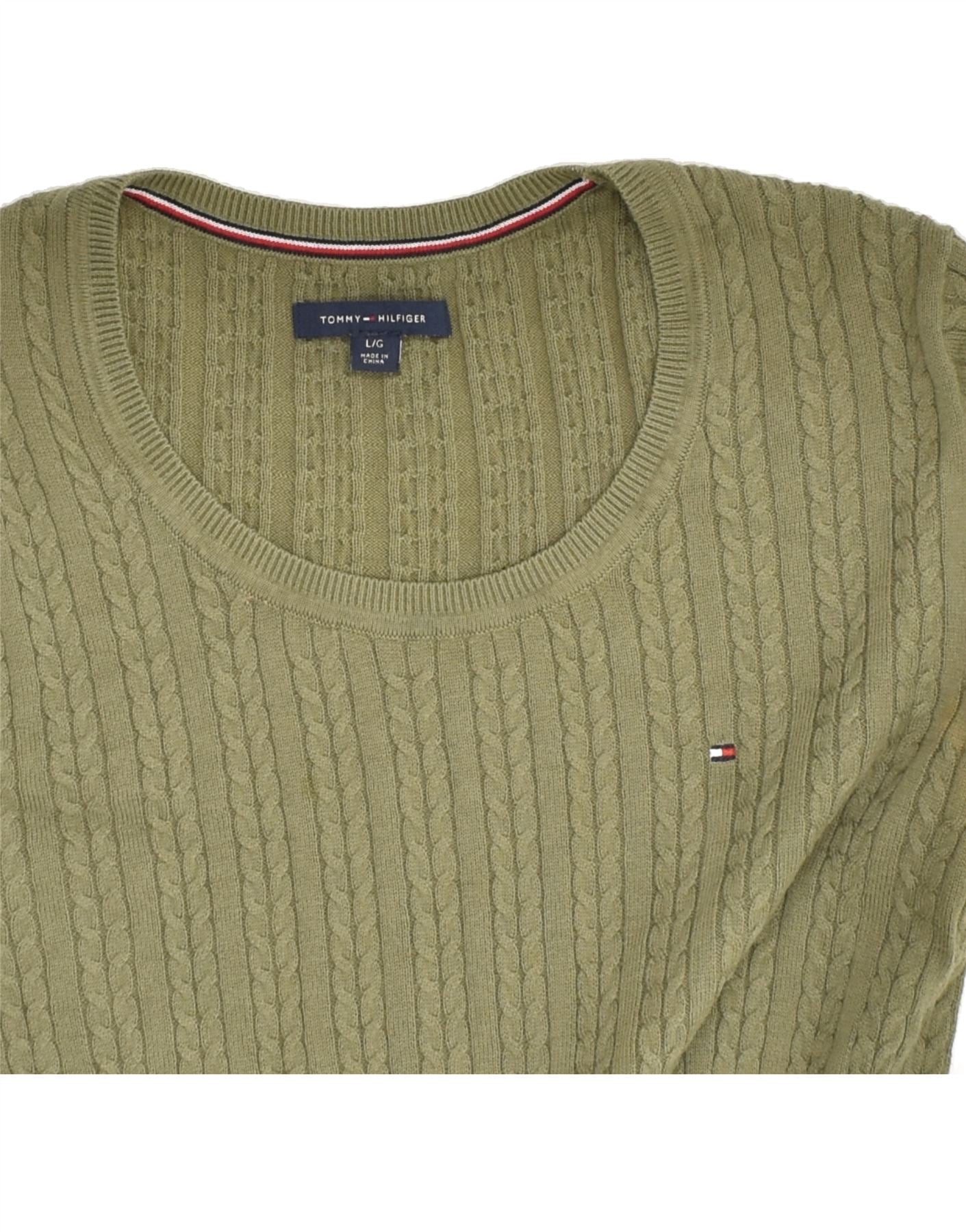 Khaki tommy 2024 hilfiger jumper