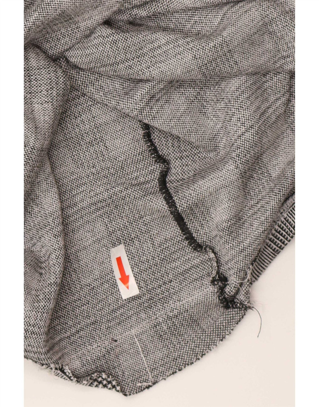 Zara Womens Long Sleeve Blouse Top UK 12 Medium Grey Check Classic