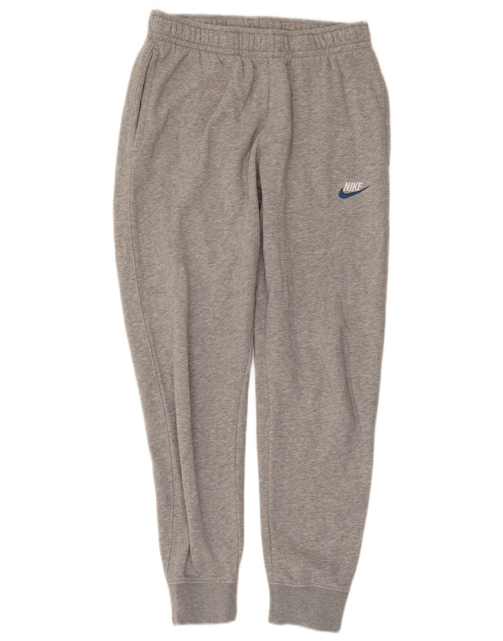 NIKE Mens Tracksuit Trousers Joggers Small  Grey Cotton