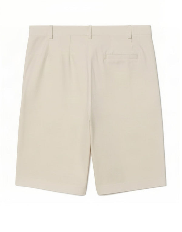 Marks & Spencer Womens Chino Shorts UK 12 Medium W34 White Cotton