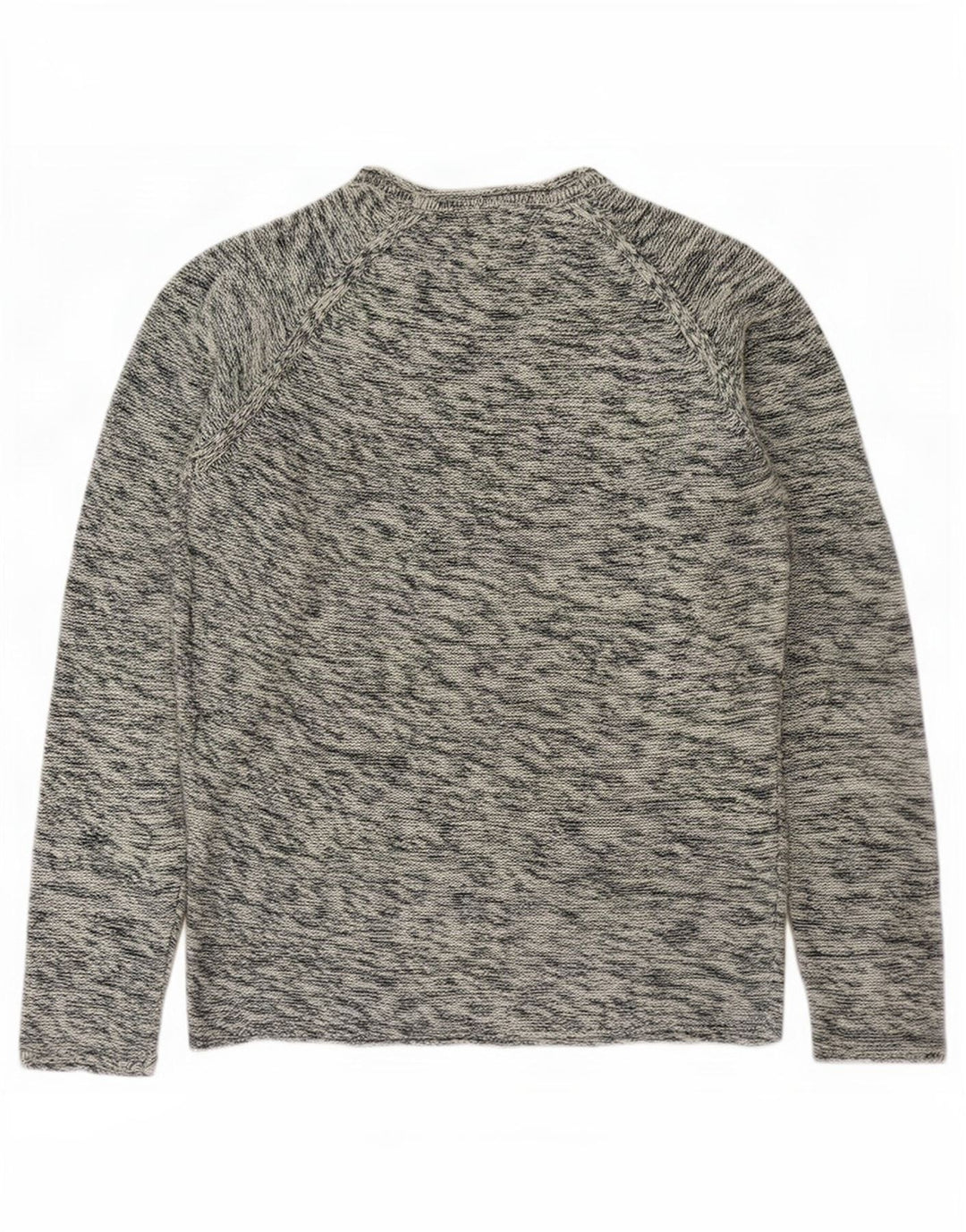Jack & Jones Mens Crew Neck Jumper Sweater Small Blue Flecked Cotton