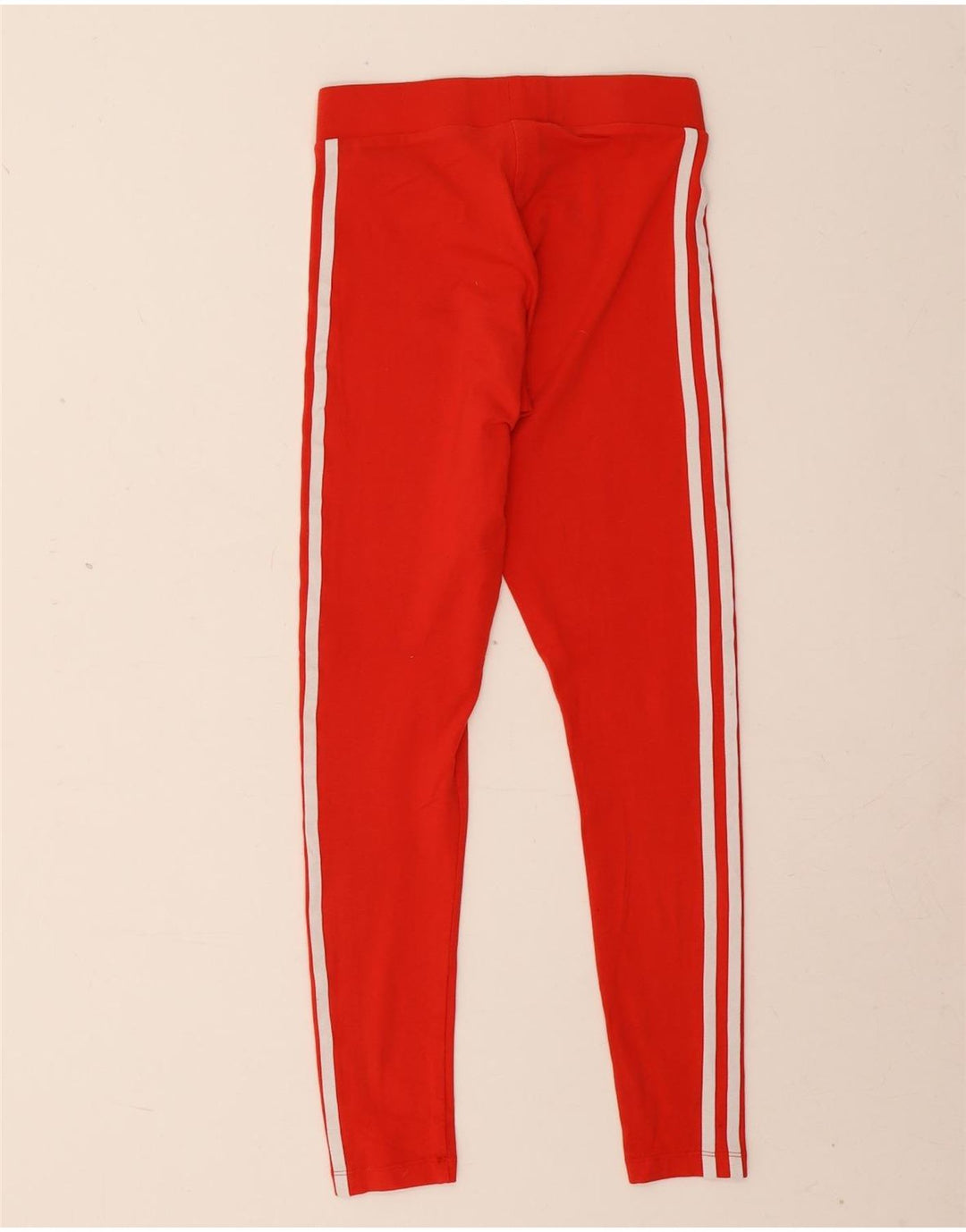 Adidas Womens Leggings UK 4 XS  Red Cotton