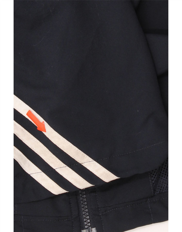 Adidas Mens Climalite Tracksuit Top Jacket Large Navy Blue Polyester