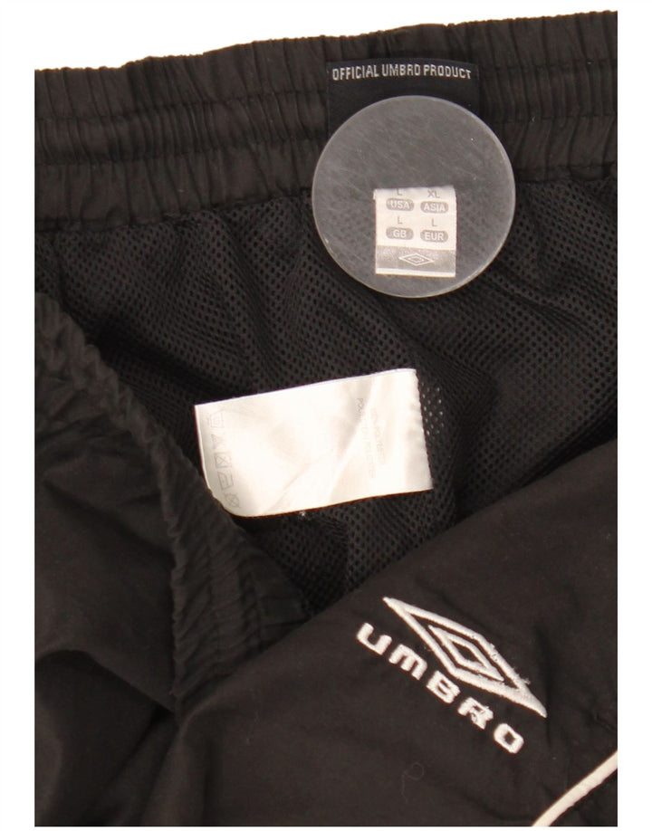 Umbro Mens Tracksuit Trousers Joggers Large  Black Polyester