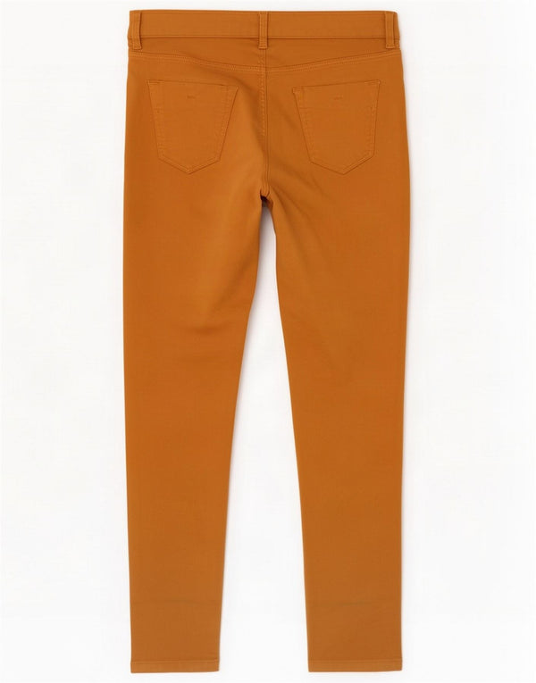 Massimo Dutti Womens Skinny Casual Trousers EU 42 Large W32 L30 Yellow