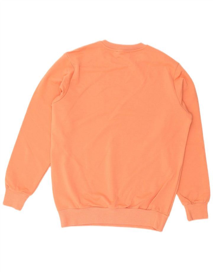 DIESEL Mens Graphic Sweatshirt Jumper Medium Orange Cotton